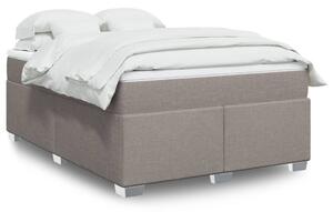 Box spring postel s matrací taupe 140x190 cm textil 3285134