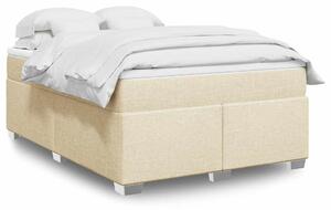 Box spring postel s matrací krémová 140x190 cm textil 3285135