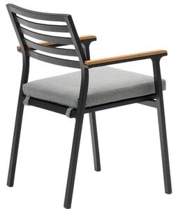 Černá kovová zahradní židle Kave Home Bona