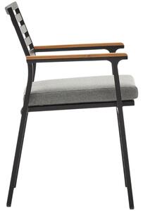 OnaDnes -20% Černá kovová zahradní židle Kave Home Bona