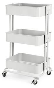 Kovový servírovací stolek na kolečkách 36,5x43 cm Grena – Compactor