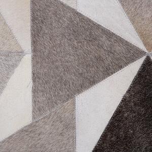 Šedý kožený koberec 160x230 cm ALAKA