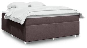 Box spring postel s matrací tmavě hnědá 180x200 cm textil 3285154