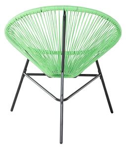 Zelená polyratanová židle ACAPULCO