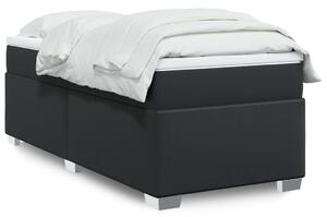 Box spring postel s matrací černá 80 x 200 cm umělá kůže 3285185