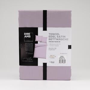 Florella Saténové povlečení Edel Tencel Uni Lilac Rozměr: 70x90 + 140x200 cm
