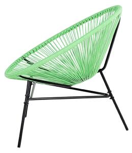 Zelená polyratanová židle ACAPULCO