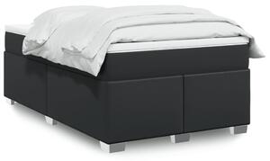 Box spring postel s matrací černá 120x190 cm umělá kůže 3285201