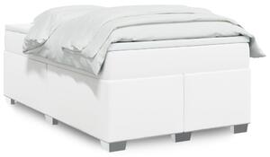 Box spring postel s matrací bílá 120x190 cm umělá kůže 3285202