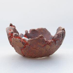 E-bonsai Keramická Skořápka 5,5 x 5,5 x 3 cm oranžová
