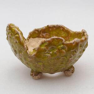 E-bonsai Keramická Skořápka 9 x 8,5 x 6 cm zelená