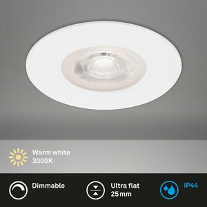 BRILONER LED vestavné svítidlo, pr. 9 cm, 5 W, bílé BRI 7047-016