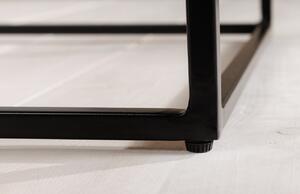 Moebel Living Dřevěněný konferenční stolek s kovovou podnoží Afareta 100 x 55 cm