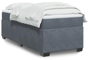 Box spring postel s matrací tmavě šedá 80 x 200 cm samet 3285246