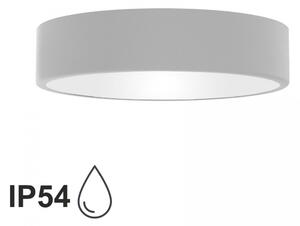 TEMAR Přisazené stropní koupelnové osvětlení CLEO, 3xE27, 24W, 40cm, kulaté, šedé, IP54