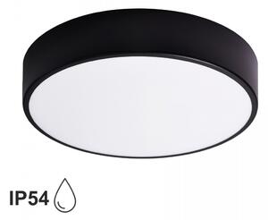 TEMAR Přisazené stropní koupelnové osvětlení CLEO, 3xE27, 24W, 40cm, kulaté, černé, IP54