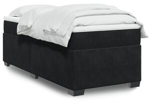 Box spring postel s matrací černá 80 x 200 cm samet 3285247