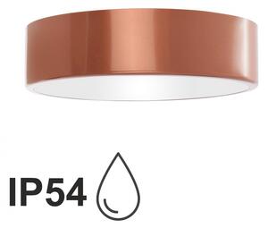 TEMAR Přisazené stropní koupelnové osvětlení CLEO, 2xE27, 40W, 30cm, kulaté, měděné, IP54