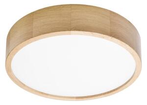 TEMAR Přisazené stropní LED osvětlení CLEO ze dřeva, 3xE27, 24W, 37,5cm, kulaté, dub