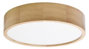 TEMAR Přisazené stropní LED osvětlení CLEO ze dřeva, 3xE27, 24W, 37,5cm, kulaté, dub