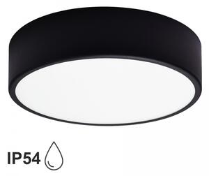TEMAR Přisazené stropní koupelnové osvětlení CLEO, 2xE27, 40W, 30cm, kulaté, černé, IP54