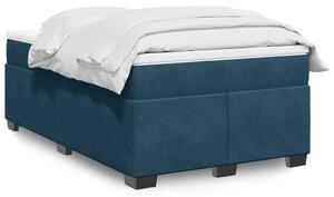 Box spring postel s matrací tmavě modrá 120x190 cm samet 3285273