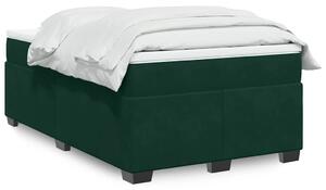 Box spring postel s matrací tmavě zelená 120x190 cm samet 3285272