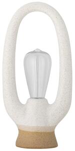 Bílá kameninová stolní lampa Bloomingville Latifa
