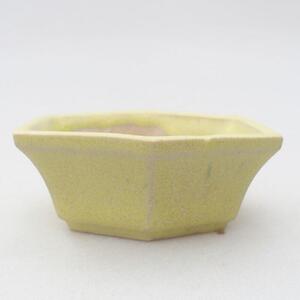 E-bonsai Mini bonsai miska 6 x 5,5 x 2 cm žlutá
