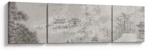 Obraz - Čínská krajina (170x50 cm)