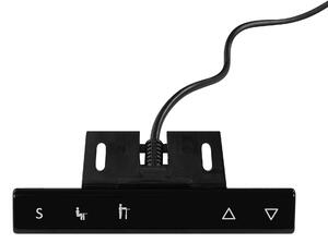 Elektricky nastavitelný psací stůl 160 x 72 cm tmavě hnědý/černý DESTIN II