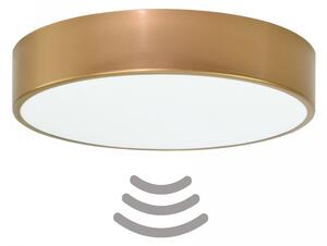 TEMAR Přisazené stropní osvětlení CLEO s čidlem, 3xE27, 40W, 40cm, kulaté, zlaté