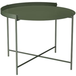Zelený kovový zahradní konferenční stolek HOUE Edge 62 cm