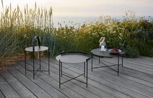 Zelený kovový zahradní odkládací stolek HOUE Edge 46,5 cm