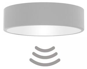 TEMAR Přisazené stropní osvětlení CLEO s čidlem, 2xE27, 40W, 30cm, kulaté, šedé