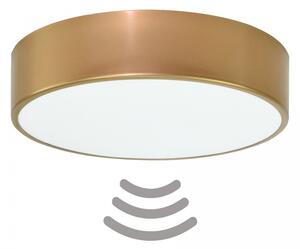 TEMAR Přisazené stropní osvětlení CLEO s čidlem, 2xE27, 40W, 30cm, kulaté, zlaté