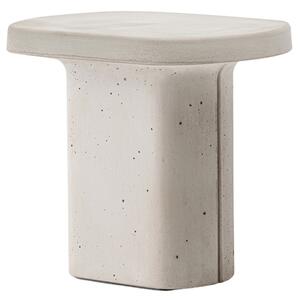 Pedrali Světle šedý betonový zahradní odkládací stolek Caementum 39,5 x 30 cm
