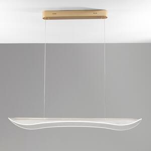 Transparentní závěsné LED světlo Nova Luce Agos 100 cm