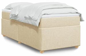 Box spring postel s matrací krémová 80 x 200 cm textil 3285336