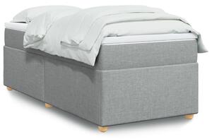 Box spring postel s matrací světle šedá 80 x 200 cm textil 3285331