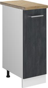 Lékárničková skříňka Vicco R-Line Černý beton 30 cm PD Dub, Model 47586