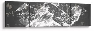 Obraz - Ilustrace hor (170x50 cm)
