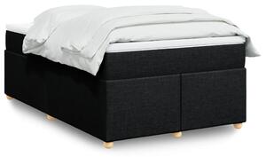 Box spring postel s matrací černá 120x190 cm textil 3285361