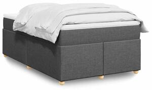 Box spring postel s matrací tmavě šedá 120x190 cm textil 3285360