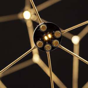 Zlaté kovové závěsné LED světlo Nova Luce Sole 60 cm