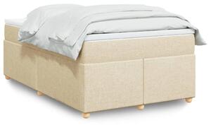 Box spring postel s matrací krémová 120x200 cm textil 3285371