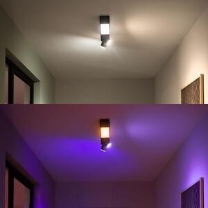 PHILIPS HUE Přisazené stropní LED chytré osvětlení HUE CENTRIS s funkcí RGB, 11W, 2xGU10, 5,7W, teplá bílá-stude 50610/30/P7