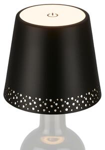 BRILONER LED nabíjecí stolní lampa, 11 cm, USB-C, 2,6W, 280lm, černá BRILO 7485015