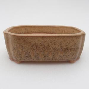 E-bonsai Keramická bonsai miska 9,5 x 7,5 x 3,5 cm hnědá