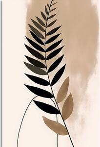 Obraz abstraktní botanické tvary kapradina